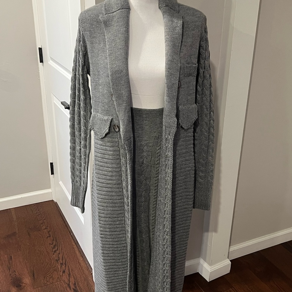 Sweater & Skirt Wool Set (2pc)